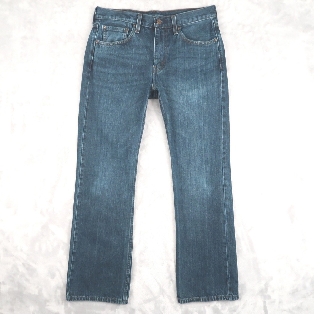 Levis Jeans Mens 32x30 Fit 31x29.5 Blue 527 Slim Bootcut 05527-4257 Cotton